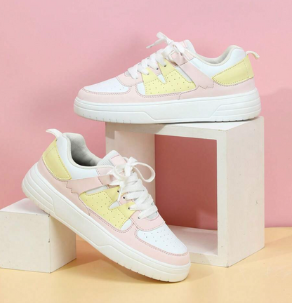 Gaia | Scarpe da Ginnastica Donna Stringate Suola Platform