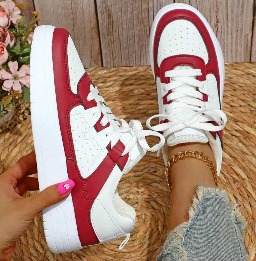 Gaia | Scarpe da Ginnastica Donna Stringate Suola Platform