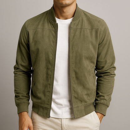 Giacomo | Giacca di Camoscio Uomo Bomber Zip