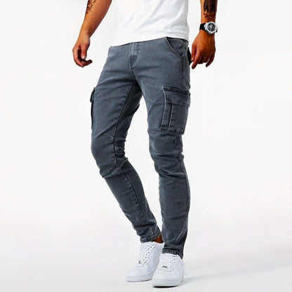 Giacomo | Jeans Cargo Uomo Slim Fit Tasche Laterali