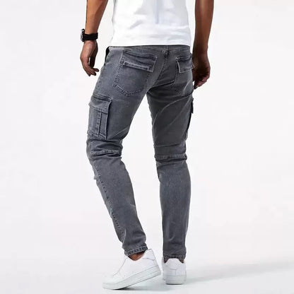 Giacomo | Jeans Cargo Uomo Slim Fit Tasche Laterali