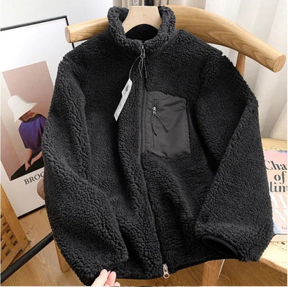 Ginevra | Giacca Montone Donna in Pile Morbido con Zip