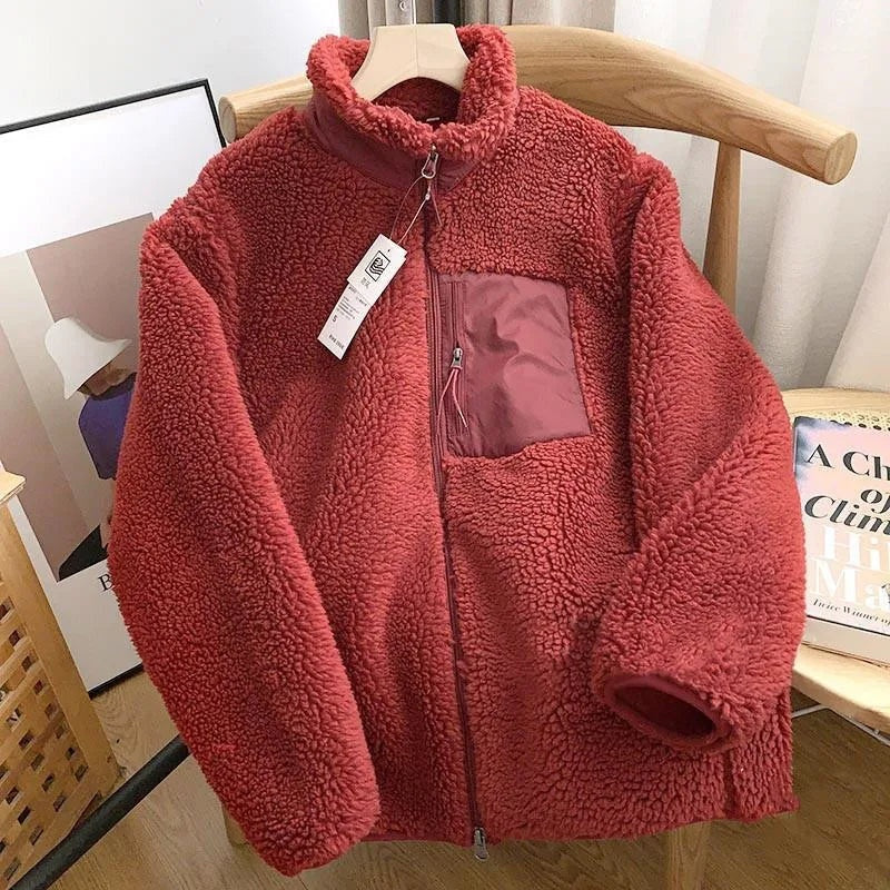 Ginevra | Giacca Montone Donna in Pile Morbido con Zip
