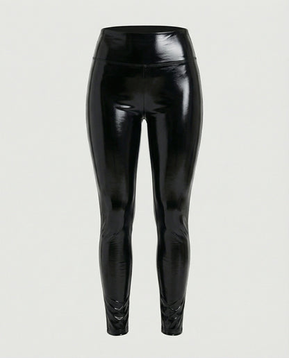 Ginevra | Leggings in Ecopelle Vita Alta Donna Skinny