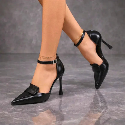 Ginevra | Scarpe Stiletto Donna Cinturino alla Caviglia Punta Affilata