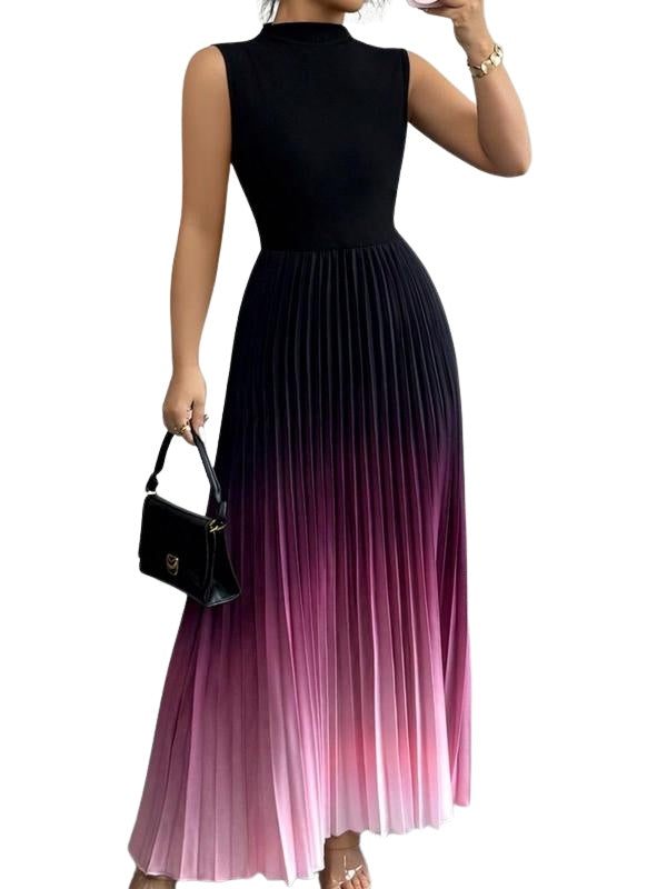 Ginevra | Vestito da Sera Plissettato Donna Senza Maniche