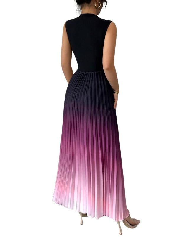 Ginevra | Vestito da Sera Plissettato Donna Senza Maniche