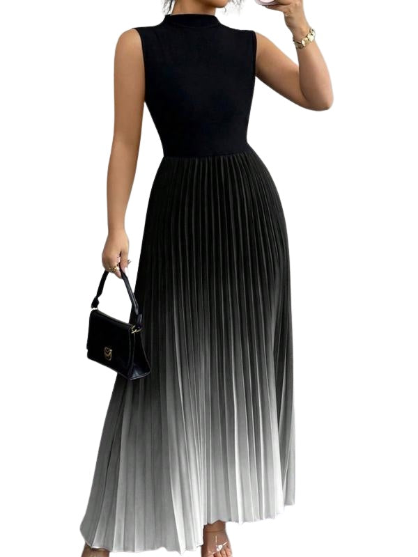 Ginevra | Vestito da Sera Plissettato Donna Senza Maniche