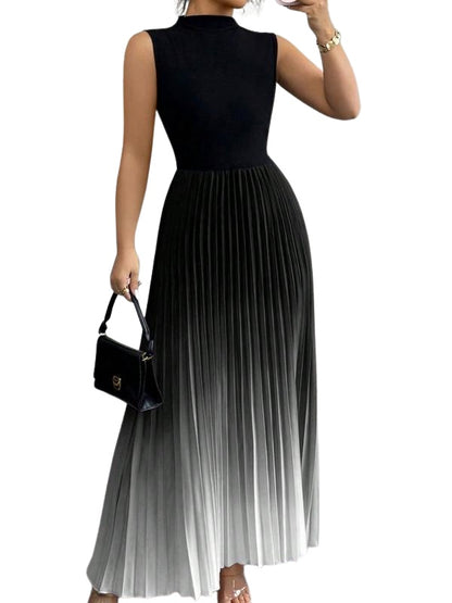 Ginevra | Vestito da Sera Plissettato Donna Senza Maniche