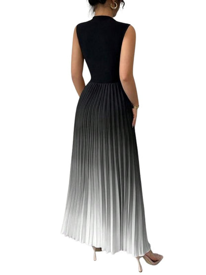 Ginevra | Vestito da Sera Plissettato Donna Senza Maniche