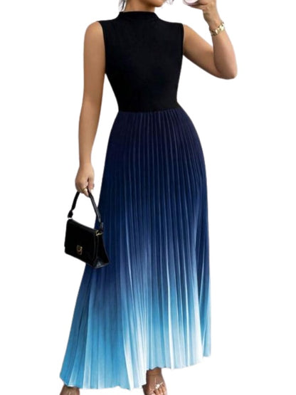 Ginevra | Vestito da Sera Plissettato Donna Senza Maniche