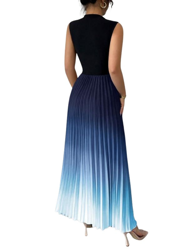 Ginevra | Vestito da Sera Plissettato Donna Senza Maniche