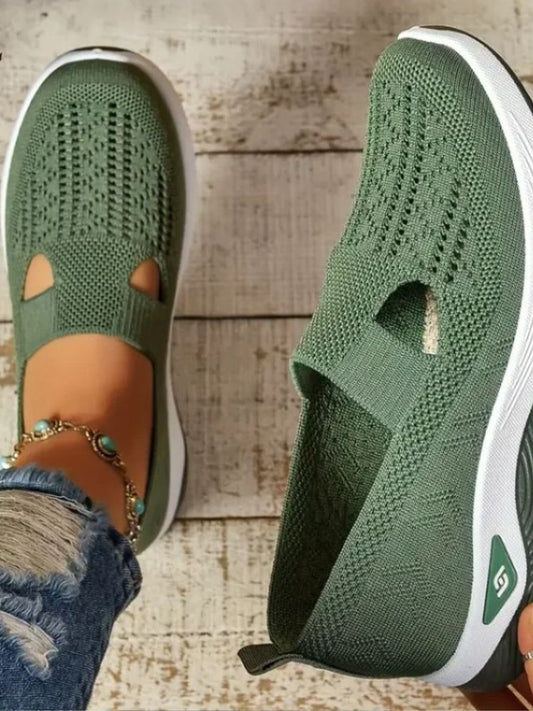 Greta | Scarpe da Ginnastica Senza Lacci Donna Tessuto Traspirante