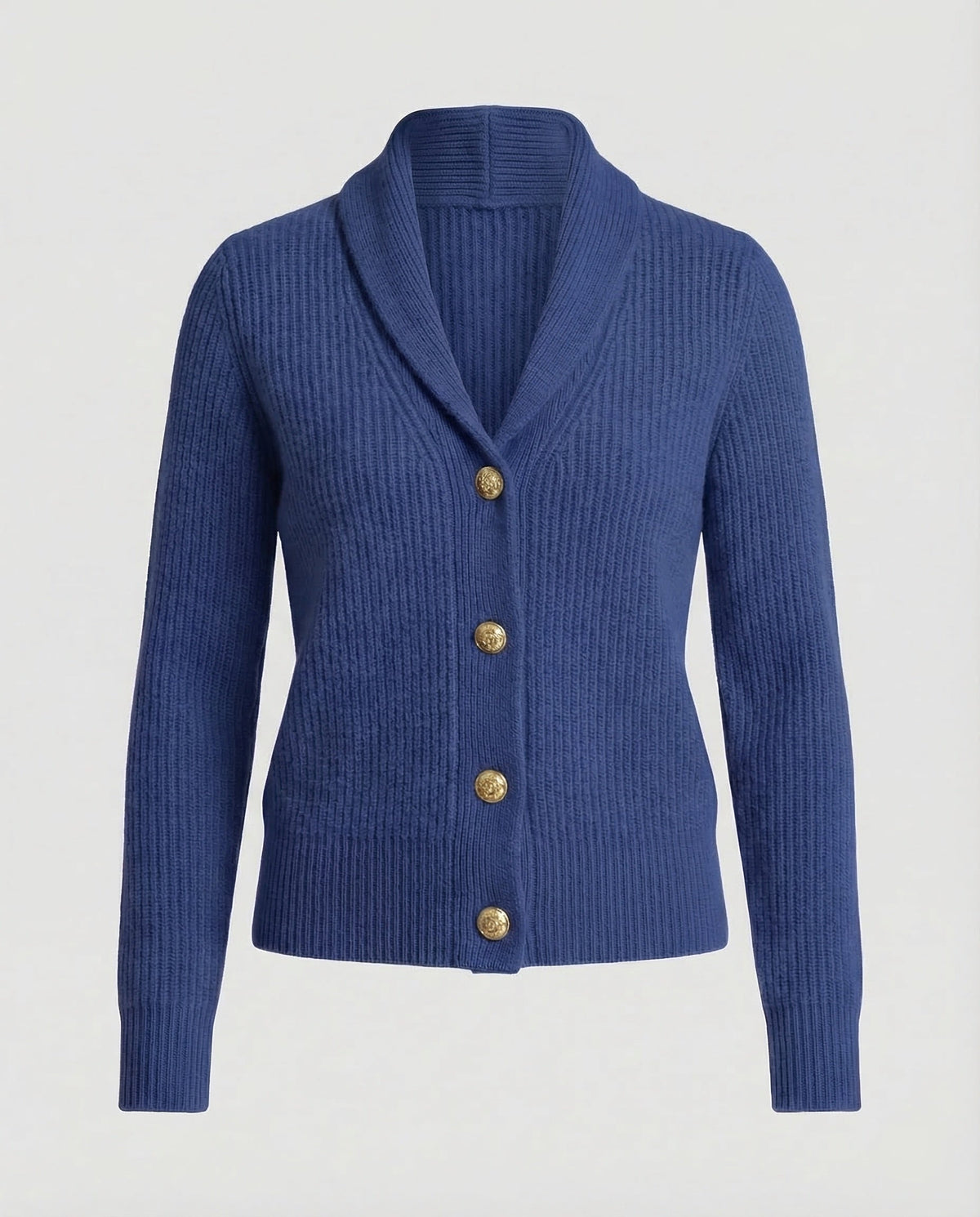 Irene | Golfino Donna in Maglia a Coste con Bottoni Collo a Revers