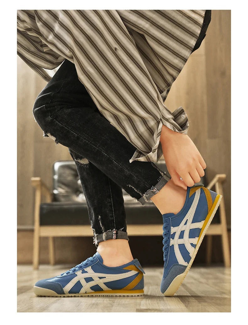 Leonardo | Scarpe da Ginnastica Uomo Retro Sneakers Pelle Camoscio