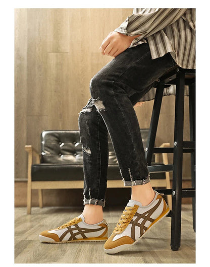 Leonardo | Scarpe da Ginnastica Uomo Retro Sneakers Pelle Camoscio