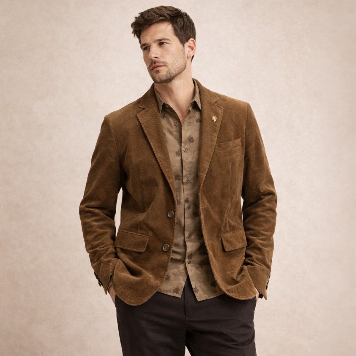 Lorenzo | Blazer Uomo in Velluto a Coste Vestibilità Sartoriale