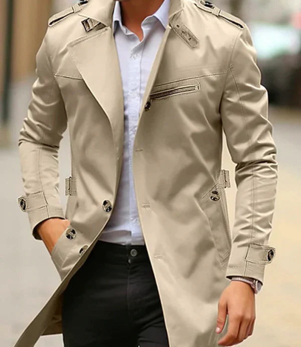 Lorenzo | Trench Uomo Elegante Cappotto Lungo