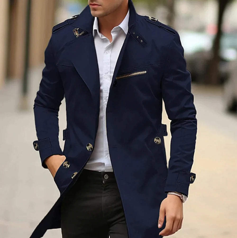 Lorenzo | Trench Uomo Elegante Cappotto Lungo