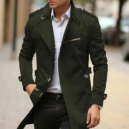 Lorenzo | Trench Uomo Elegante Cappotto Lungo