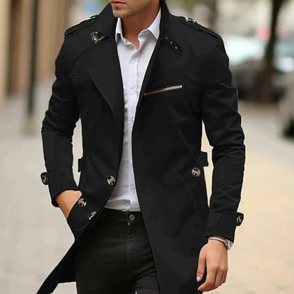 Lorenzo | Trench Uomo Elegante Cappotto Lungo
