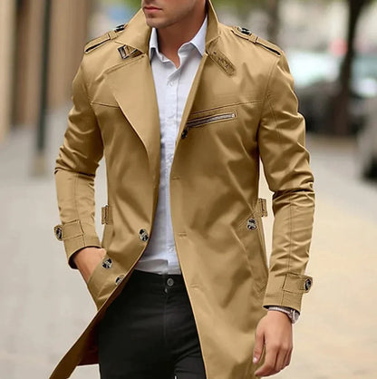 Lorenzo | Trench Uomo Elegante Cappotto Lungo