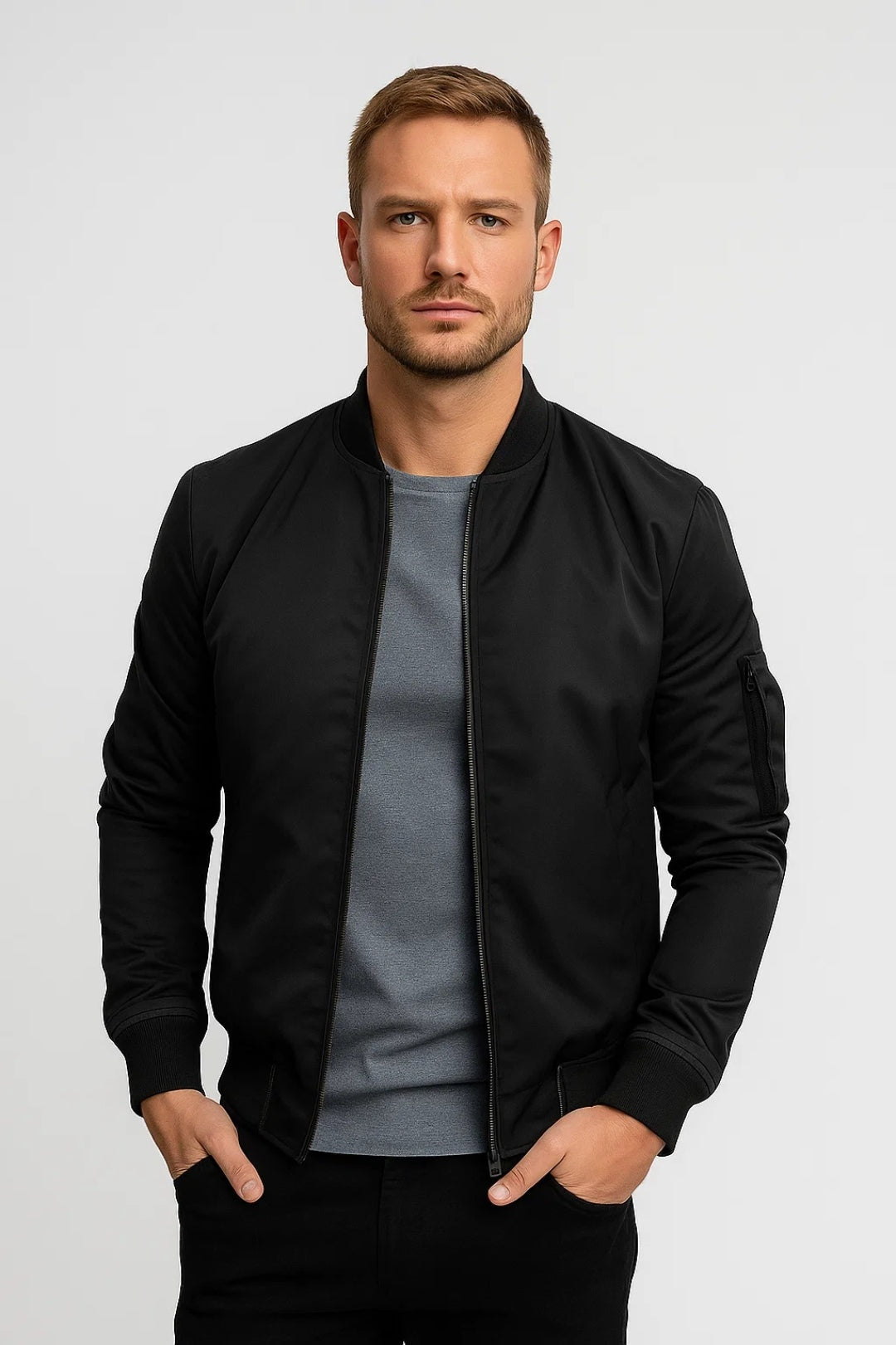 Luca | Giacca Bomber Uomo Giubbotti Invernali Zip Manica
