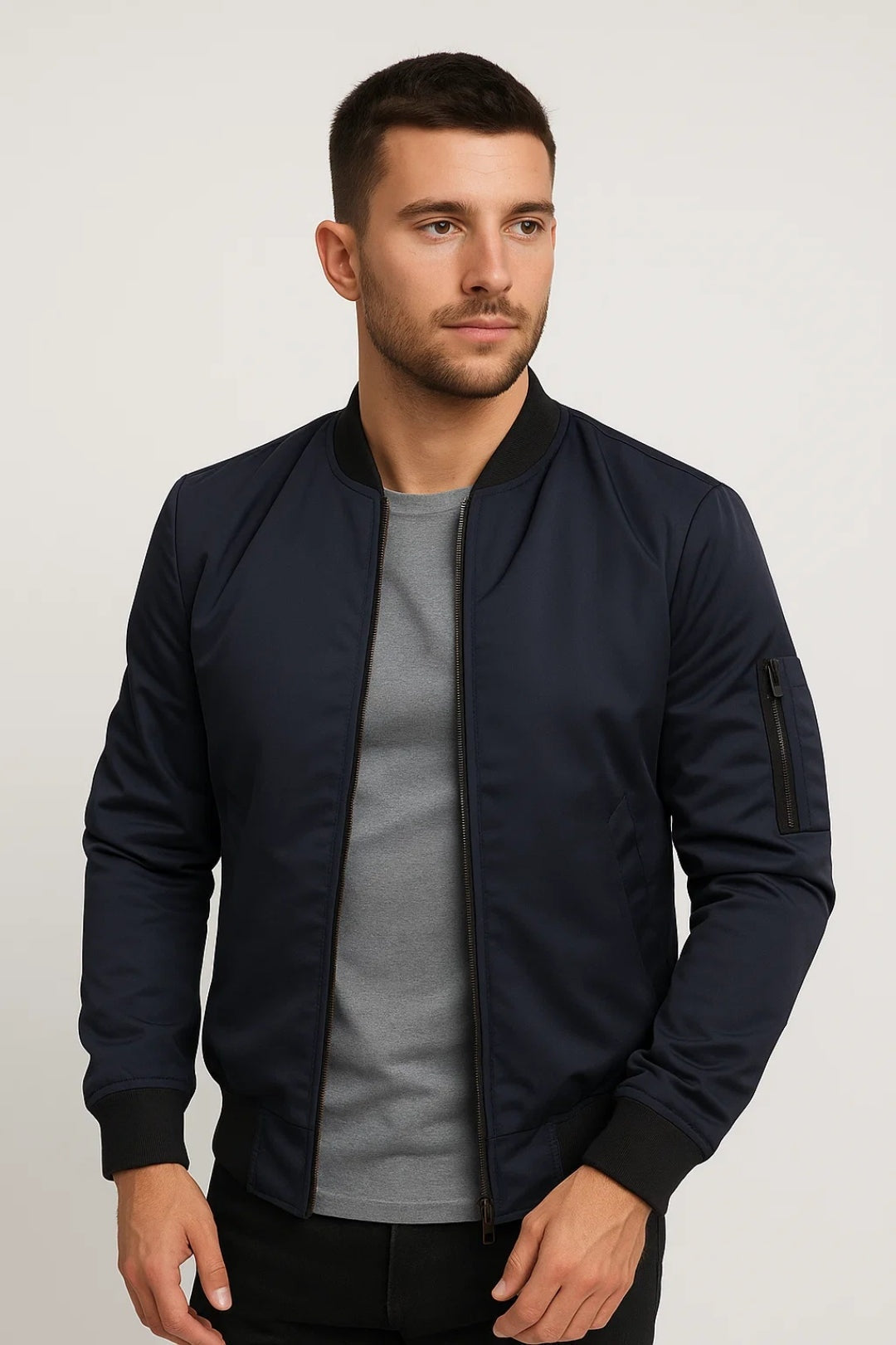 Luca | Giacca Bomber Uomo Giubbotti Invernali Zip Manica