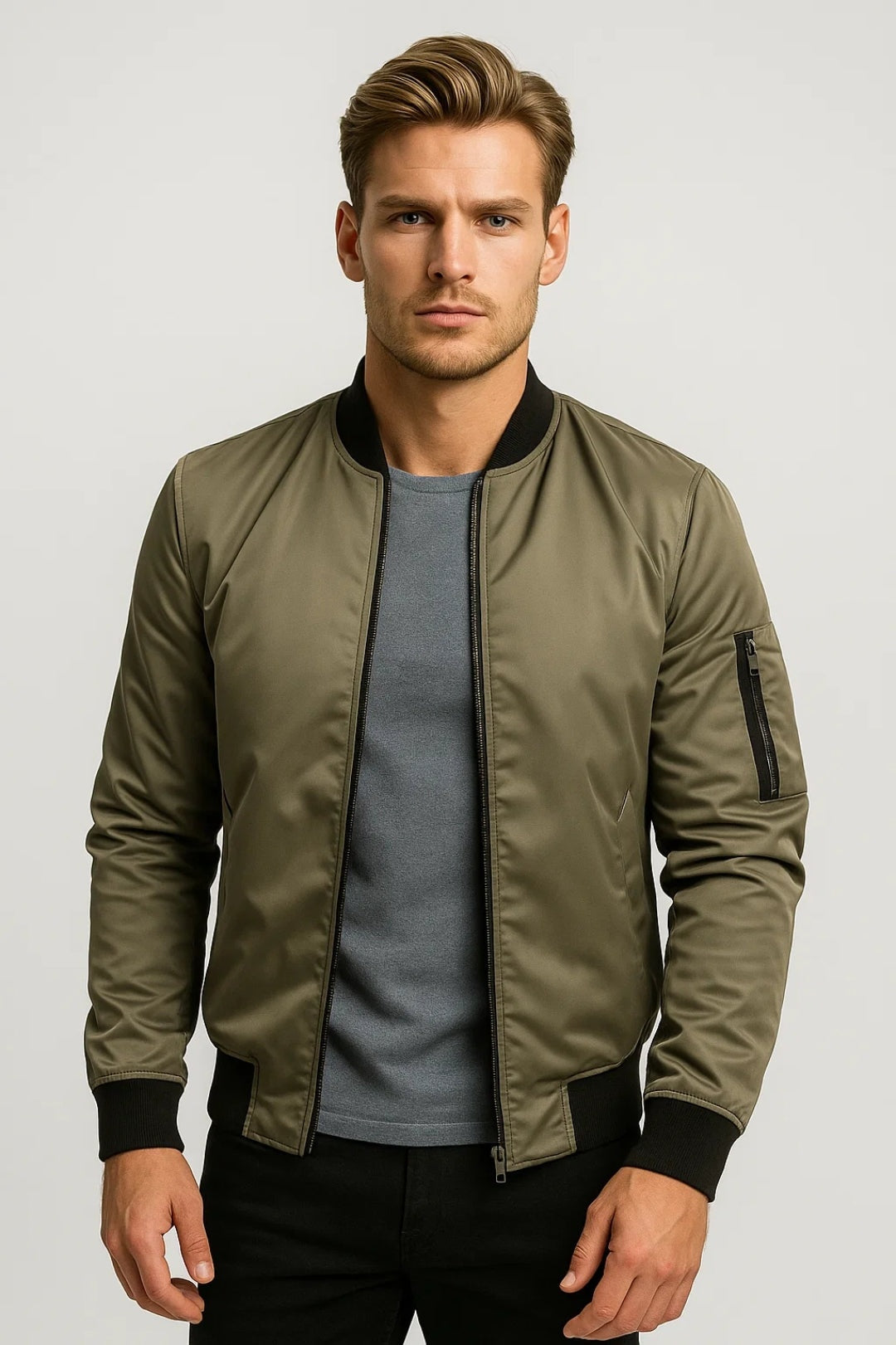 Luca | Giacca Bomber Uomo Giubbotti Invernali Zip Manica