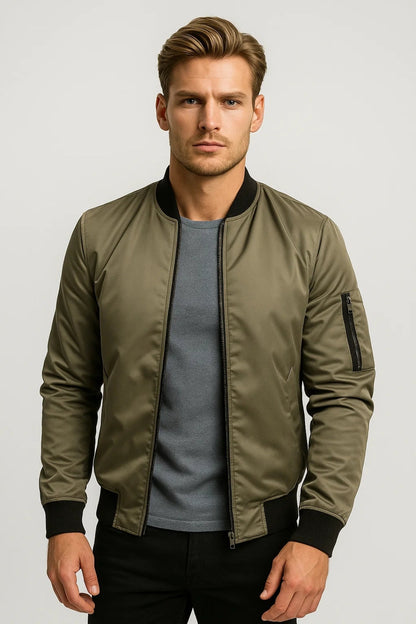 Luca | Giacca Bomber Uomo Giubbotti Invernali Zip Manica