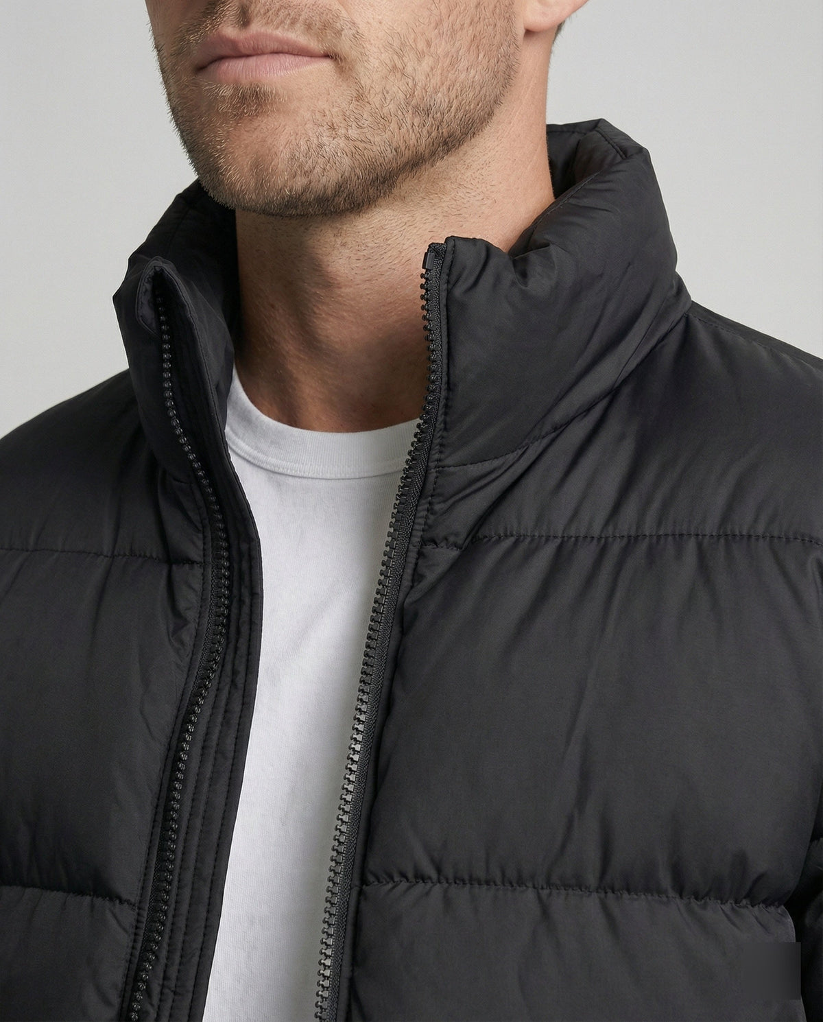 Luca | Piumino Uomo Invernale Colletto Alto Zip