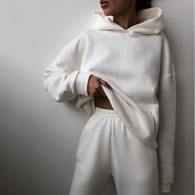 Ludovica | Tuta Sportiva con Cappuccio Abbigliamento Sportivo Donna Felpa e Jogger