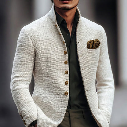 Marco | Cardigan Uomo Elegante Collo Alto Bottoni