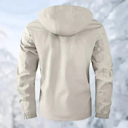 Marco | Giacca Impermeabile Uomo con Cappuccio Multitasche