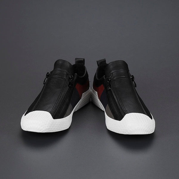 Marco | Sneakers in Pelle Uomo con Cerniera Senza Lacci