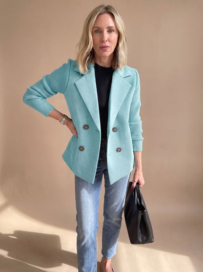 Marta | Blazer Oversize Donna Doppiopetto Maniche a Coste