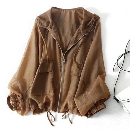 Martina | Felpa con Zip Cappuccio Donna Oversize