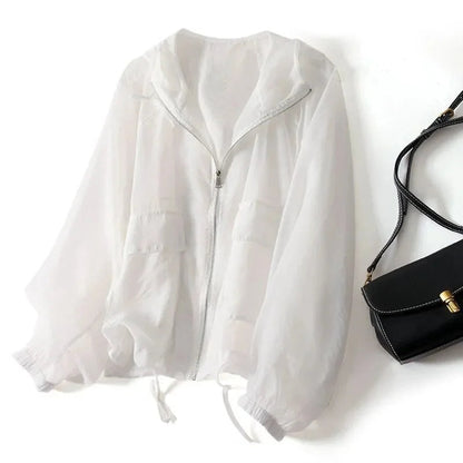 Martina | Felpa con Zip Cappuccio Donna Oversize