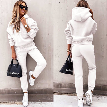 Matilde | Completo Donna con Cappuccio Tuta Sportiva Felpa Jogger
