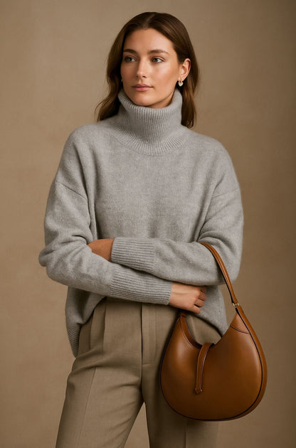 Matilde | Maglione Dolcevita in Cashmere Donna Oversize