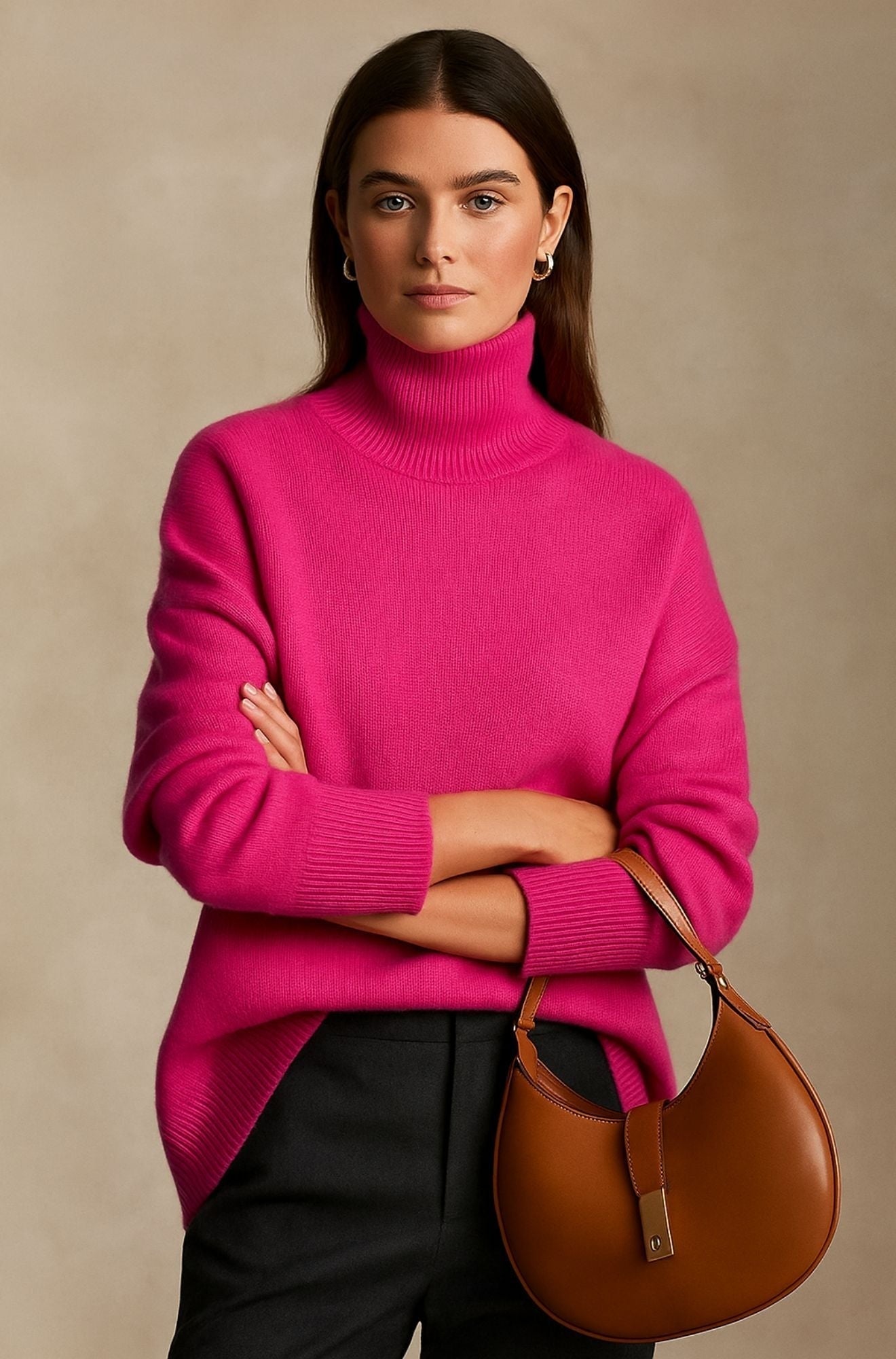 Matilde | Maglione Dolcevita in Cashmere Donna Oversize