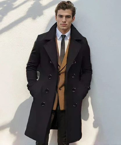 Matteo | Cappotto Lungo Uomo Doppiopetto Invernale