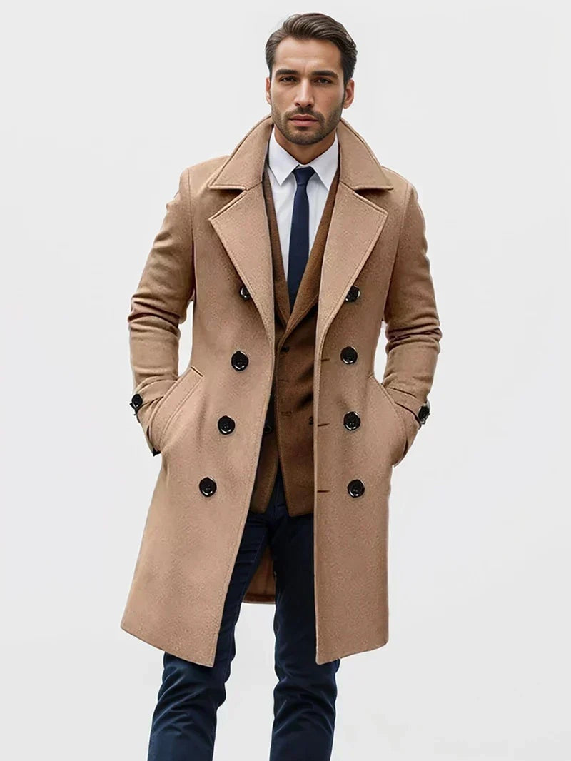 Matteo | Cappotto Lungo Uomo Doppiopetto Invernale
