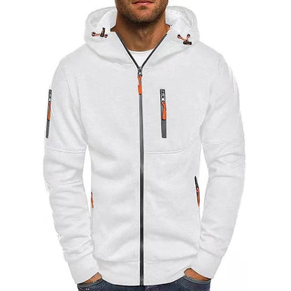 Matteo | Felpa con Zip e Cappuccio Uomo Tasche