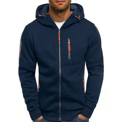 Matteo | Felpa con Zip e Cappuccio Uomo Tasche