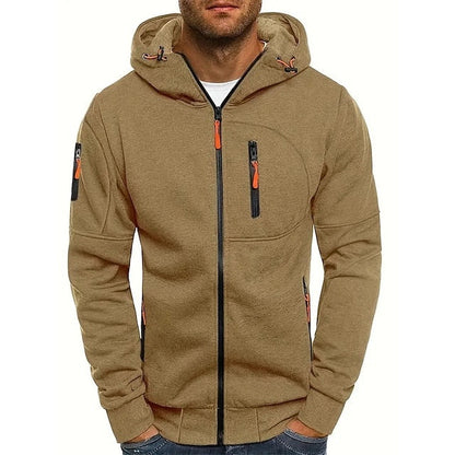 Matteo | Felpa con Zip e Cappuccio Uomo Tasche