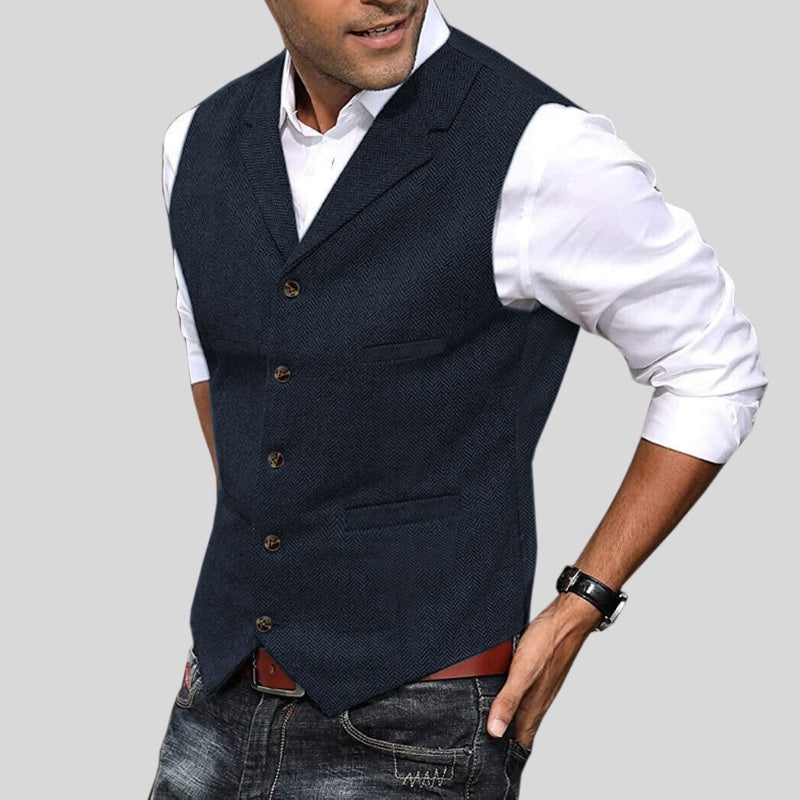 Matteo | Gilet Tweed Uomo Giacche Tweed Uomo Bottoni