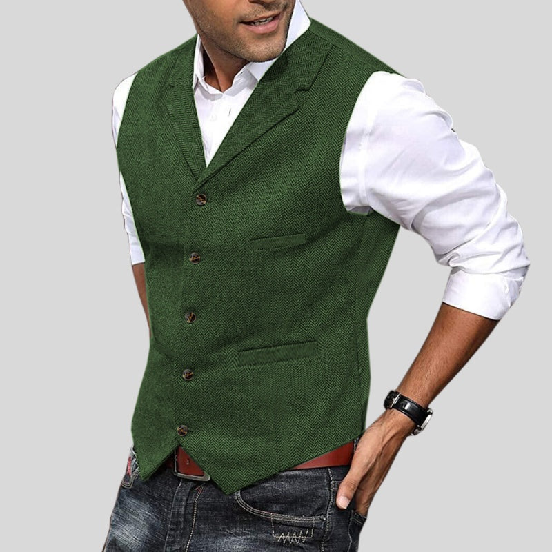 Matteo | Gilet Tweed Uomo Giacche Tweed Uomo Bottoni