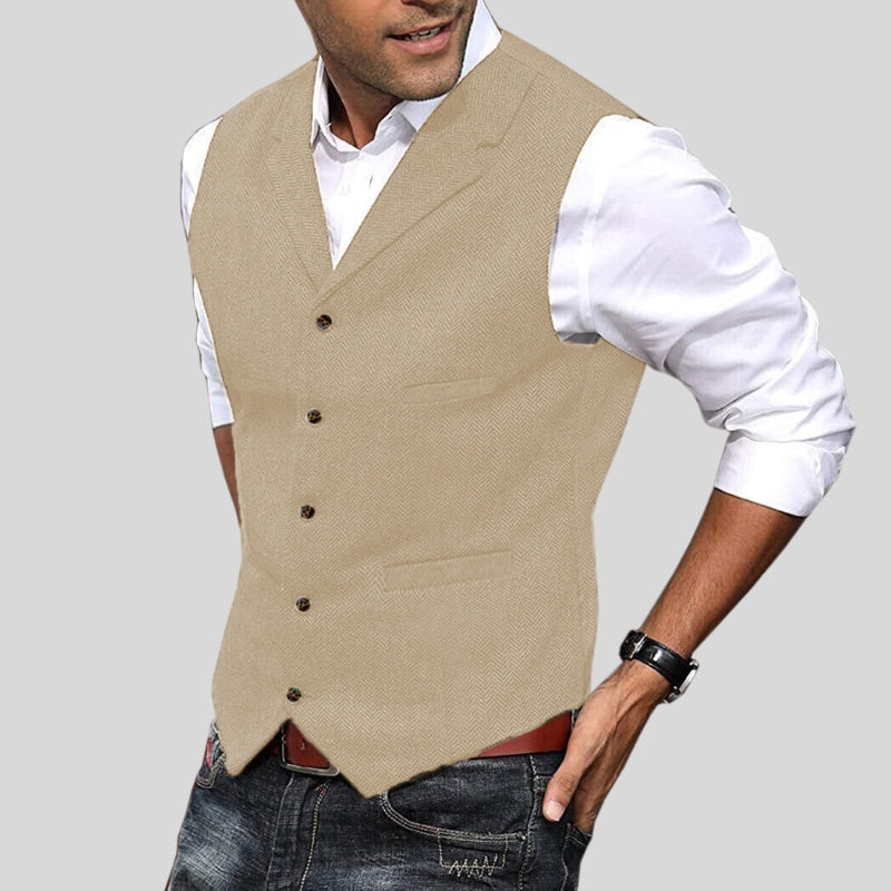 Matteo | Gilet Tweed Uomo Giacche Tweed Uomo Bottoni