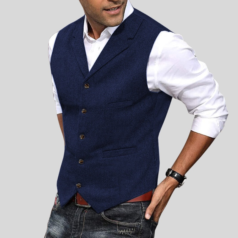 Matteo | Gilet Tweed Uomo Giacche Tweed Uomo Bottoni